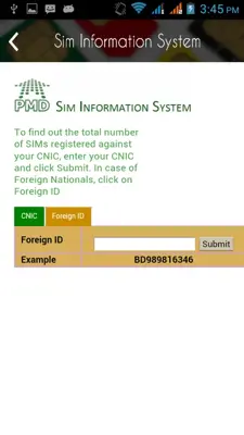 Registered SIMs Checker android App screenshot 1